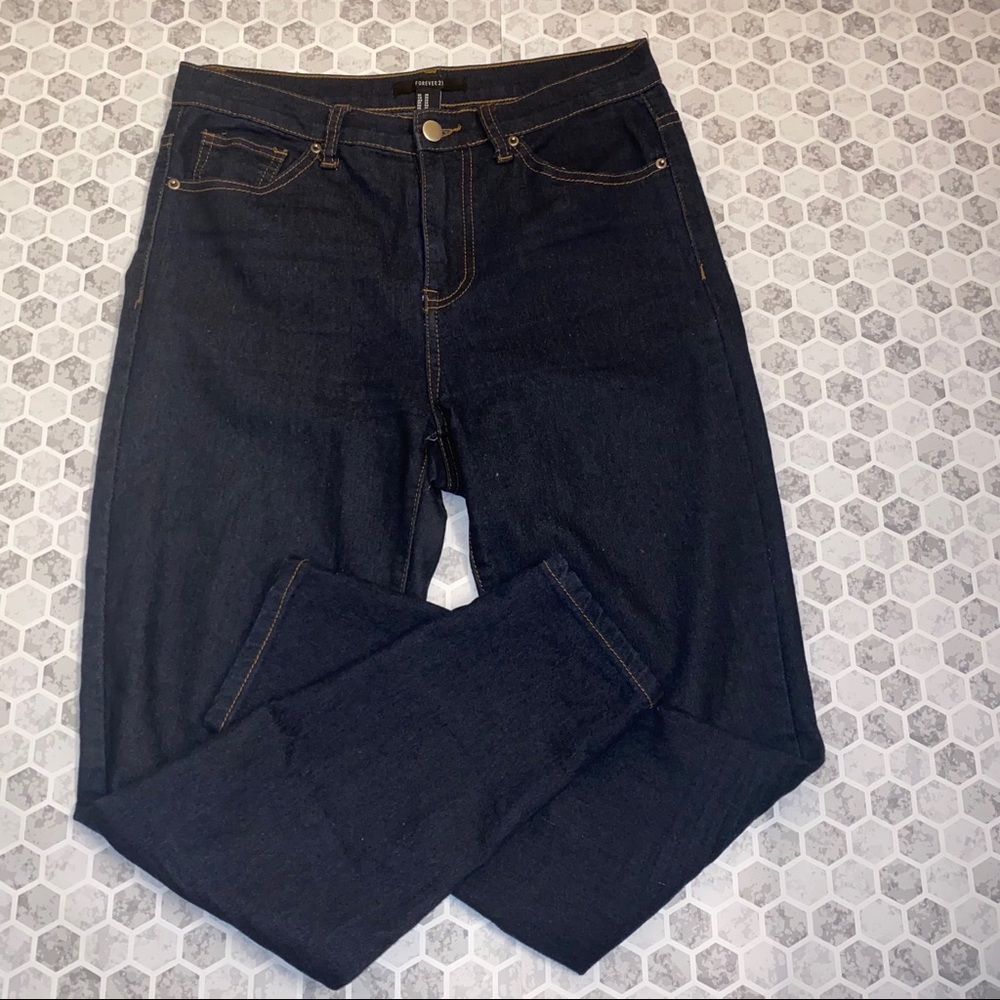 Mid-Rise Dark Wash Jeans
